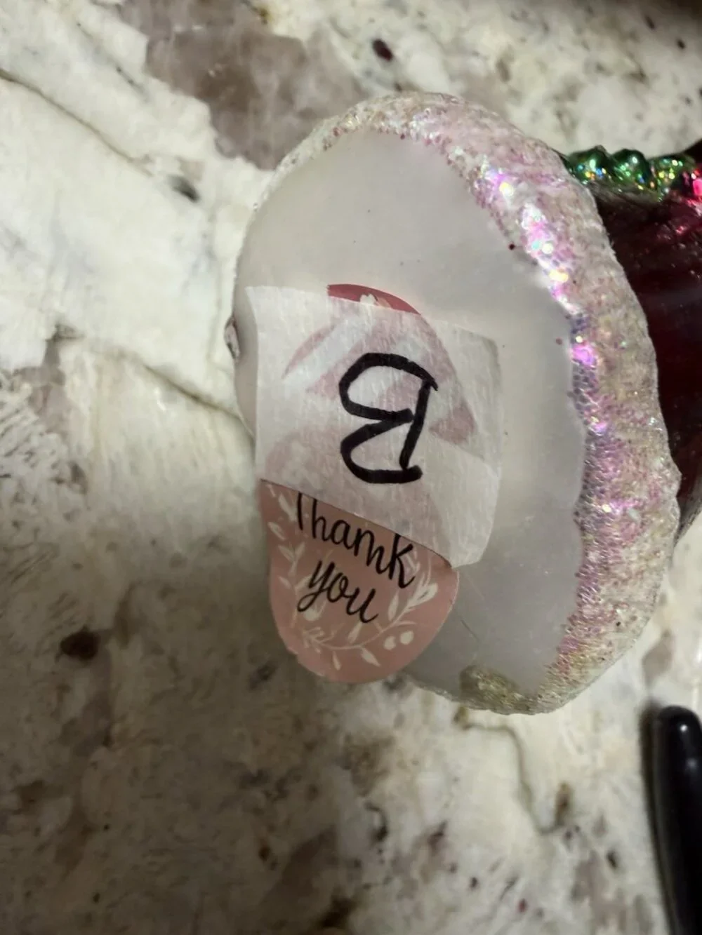 HandPainted Old World Christmas SANTA German Mercury Glass Glittering Tree Decor